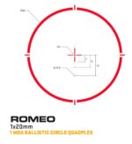 SIG Sauer ROMEO4H Red Dot Sight, 1 MOA Ballistic Circle Quadplex Reticle - Image 2