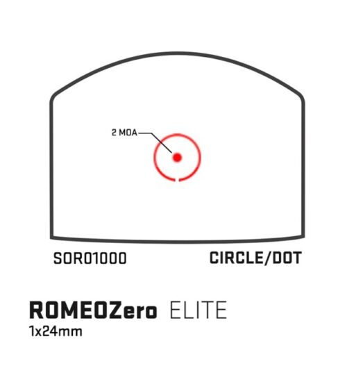 Sig Sauer Romeo Zero Elite Red Dot Sight, 2 Moa Dot W/ Circle - Image 2