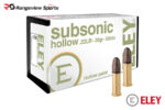 Eley Subsonic Hollow 22 LR Rimfire Ammo, 38gr HP - 50Rds
