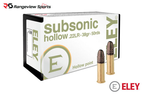 Eley Subsonic Hollow 22 Lr Rimfire Ammo, 38Gr Hp - 50Rds