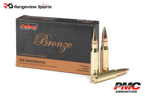 Pmc Bronze 308 Win Rifle Ammo, 147Gr Fmjbt - 20Rds - Image 1