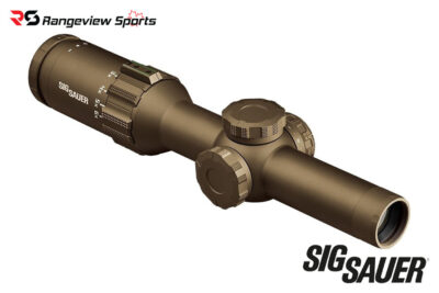 SIG Sauer TANGO6T 1-6x24mm FFP Riflescope, 30mm Tube 5.56/7.62 Horseshoe Dot Illuminated Reticle - FDE