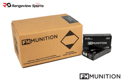 Fh Munition Range Grade 9Mm Pistol Ammo, 124Gr Fcp Rn - 1000Rds Bulk