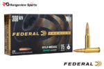 Federal Premium Gold Medal 308 Win Rifle Ammo, 175Gr Sierra MatchKing - 20Rds