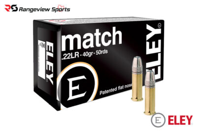 Eley Match 22 LR Rimfire Ammo, 40gr FN - 50Rds