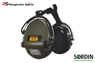 Sordin Supreme Pro-X - Green Cups, BLK Neckband with Gel Earseals - Green