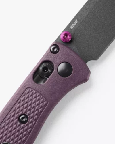 *Special Order* Benchmade Mini Bugout 533GY-09 Folding Knife, Dark Purple Grivory - Image 4