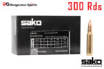Sako Range 308 Win Rifle Ammo, 123gr FMJ - 300Rds Bulk