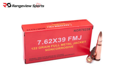 Norinco 7.62x39mm Rifle Ammo, 122gr FMJ Steel Case - 20Rds