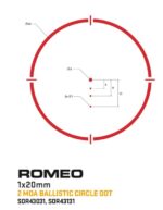 SIG Sauer ROMEO4T Red Dot Sight, 2 MOA Ballistic Circle Dot - FDE - Image 2