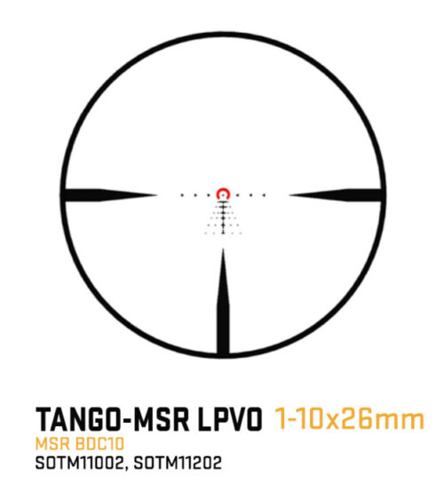 tango-msr1-10x26-reticle-1-1.jpg Sig Sauer Tango-Msr 1-10X26Mm Ffp Lpvo Riflescope, 34Mm Tube Msr Bdc10 Illuminated Reticle - Coyote Tan - Image 2