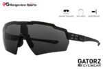 Gatorz BlastShield Protective Shooting Glasses, MILSPEC Ballistic Lens, Smoke w/ Anti-Fog - Black