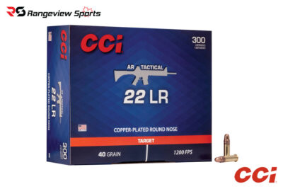 CCI AR Tactical 22 LR Rimfire Ammo, 40Gr CPRN - 300Rds