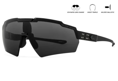 Gatorz Blastshield Protective Shooting Glasses, Milspec Ballistic Lens, Smoke &Amp; Clear Bundle - Black - Image 4