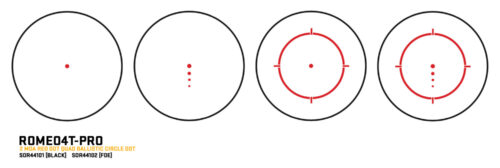 Sig Sauer Romeo4T-Pro Red Dot Sight, 2 Moa Ballistic Circle Dot - Image 2