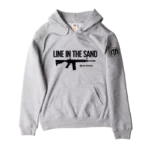 LINE IN THE SAND - Premium Unisex Hoodie - NON-NEGOTIABLE BRAND - Image 2