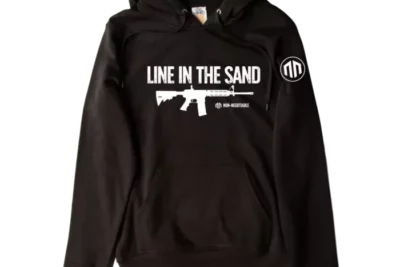 LINE IN THE SAND - Premium Unisex Hoodie - NON-NEGOTIABLE BRAND