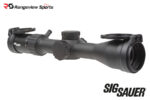 SIG Sauer WHISKEY4 3-12x44mm SFP Riflescope, 30mm Tube Hellfire Quadplex Illuminated Reticle