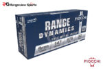 Fiocchi Range Dynamics 9mm Pistol Ammo, 147gr FMJ - 50Rds