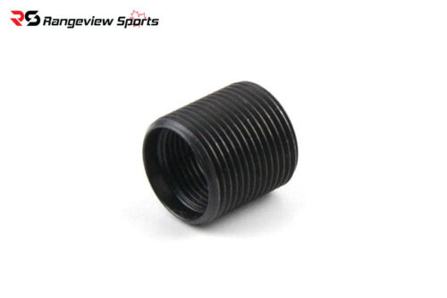 1-73.jpg Tna Shoulderless Muzze Thread Adapter, 1/2X28 To 5/8X24, 5/8'' Length - Steel