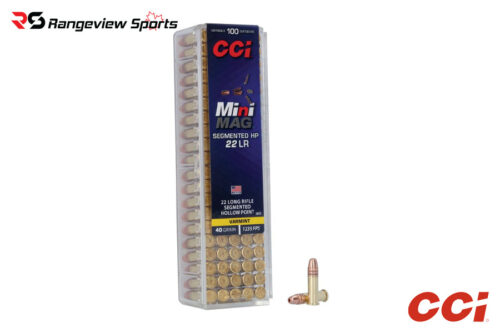 CCI Mini-Mag Segmented HP 22 LR Rimfire Ammo, 40gr CPHP - 50Rds Cci Mini-Mag Segmented Hp 22 Lr Rimfire Ammo, 40Gr Cphp - 50Rds