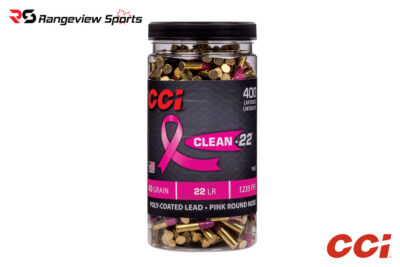 CCI Clean-22 High Velocity 22 LR Rimfire Ammo, 40gr LRN - 400Rds