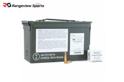 RUAG Geco Target 7.62x39mm Rifle Ammo, 124gr FMJ - 900Rds
