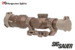 SIG Sauer TANGO6T DVO 1-6x24mm FFP LPVO Riflescope w/ Alpha4 Cantilever Mount, 30mm Tube DWLR-556 Illuminated Reticle - FDE