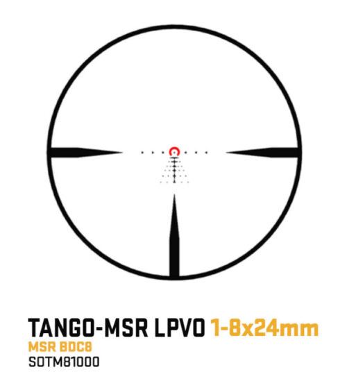 Sig Sauer Tango-Msr 1-8X24Mm Sfp Lpvo Riflescope, 30Mm Tube Msr Bdc8 Illuminated Reticle - Coyote - Image 2