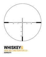SIG Sauer WHISKEY6 3-18x44mm SFP Riflescope, 30mm Tube MOA Milling Hunter 2.0 Reticle - Image 2