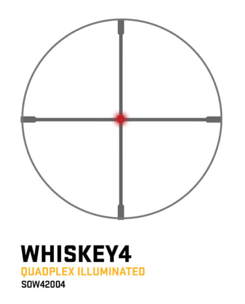 WHISKEY4-SOW42004-QUADPLEX-NEW.jpg Sig Sauer Whiskey4 2.5-10X42Mm Sfp Riflescope, 30Mm Tube Quadplex Illuminated Reticle - Image 2