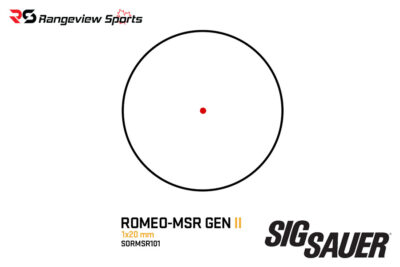 SIG Sauer ROMEO-MSR GEN II Compact Red Dot Sight, 2 MOA Red Dot - Black - Image 2