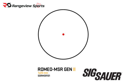 Sig Sauer Romeo-Msr Gen Ii Compact Red Dot Sight, 2 Moa Red Dot - Black - Image 2