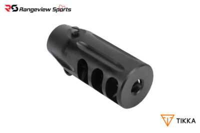 *MIL/LE Overrun*Tikka Conical Muzzle Brake for 7.8mm/30 Cal, 5-8x24mm - Black