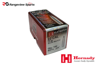 Hornady .22 Cal Projectile Bullet, 73gr ELD Match - 100Ct