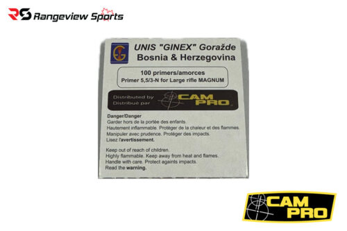 Campro Unis Ginex Large Rifle Magnum Primers - 100Ct
