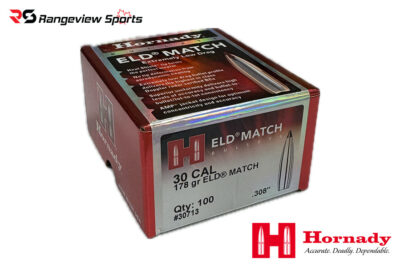 Hornady 30 Cal Projectile Bullet, 178gr ELD Match - 100Ct