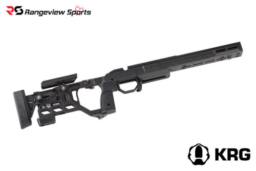 Krg Whiskey-3 Remington 700 Sa W/ Enclosed Forend W/ Integral Arca Rail Folding Chassis - Black