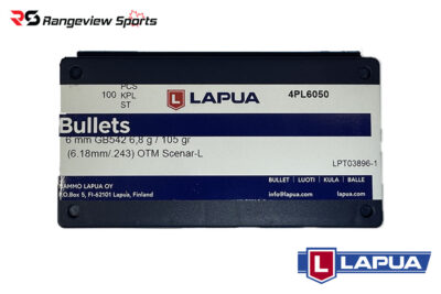 Lapua Bullet 6mm 105gr Scenar-L Projectile - 100Ct