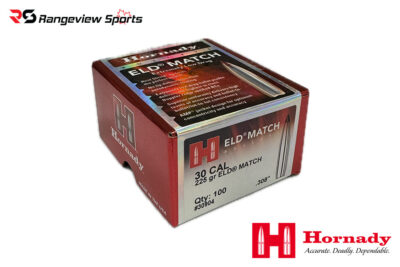Hornady 30 Cal Projectile Bullet, 225gr ELD Match - 100Ct