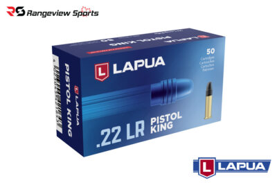 Lapua Pistol King 22 LR Rimfire Ammo, 40Gr LRN - 50Rds