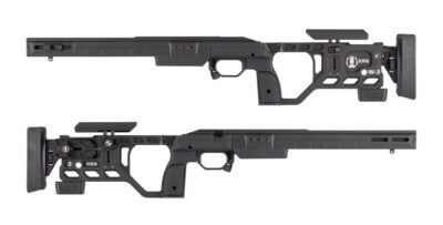 KRG Whiskey-3 Remington 700 SA w/ Enclosed Forend w/ Integral Arca Rail Folding Chassis - Black - Image 2