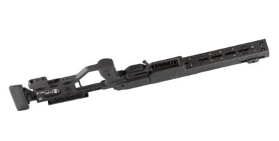 KRG Whiskey-3 Remington 700 SA w/ Enclosed Forend w/ Integral Arca Rail Folding Chassis - Black - Image 9