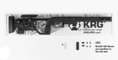 KRG Whiskey-3 Remington 700 SA w/ Enclosed Forend w/ Integral Arca Rail Folding Chassis - Black - Image 12