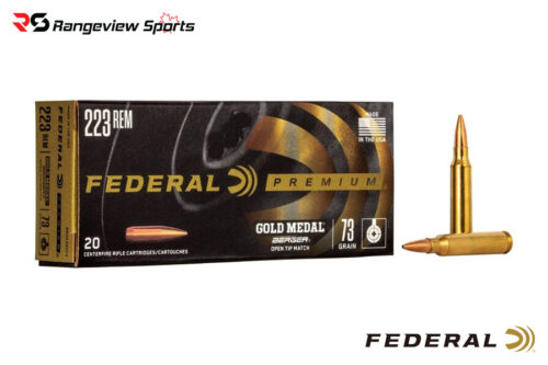 Federal Gold Medal 223 Rem Rifle Ammo, 73gr Berger OTM - 20Rds Federal Gold Medal 223 Rem Rifle Ammo, 73Gr Berger Otm - 20Rds