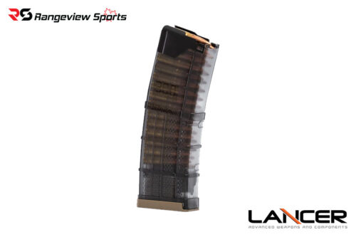 [Le/Mil Only] Lancer L5 Awm Magazine For Ar15/M4, 300 Aac Blackout, Translucent Smoke - 30Rd