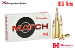 Hornady Match 308 Win Rifle Ammo, 168Gr ELD Match - 100Rds Deal Pack
