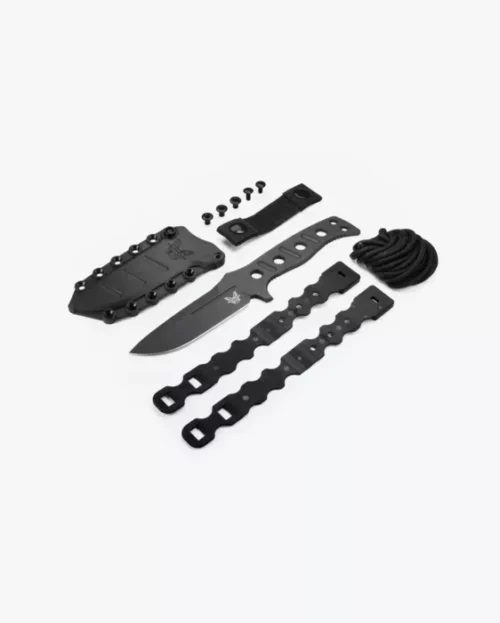 Benchmade Fixed Adamas 375Bk-1 Fixed Blade Knife - Black Paracord - Image 5