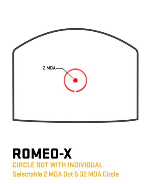 Sig Sauer Romeo-X Open Pro Red Dot, Circle Dot - Fde - Image 3
