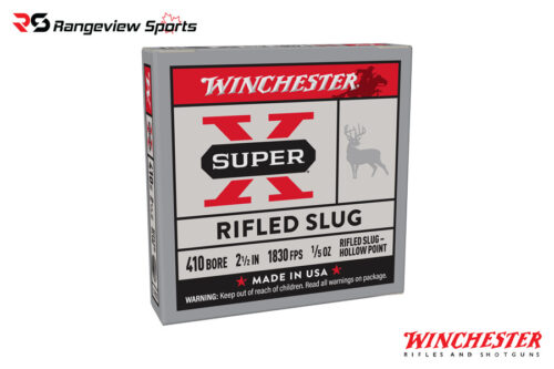 Winchester Super X Rifled Slug Hollow Point, 410Ga 2 1/2'' 1/5oz 1830FPS - 5Rd Winchester Super X Rifled Slug Hollow Point, 410Ga 2 1/2'' 1/5Oz 1830Fps - 5Rd